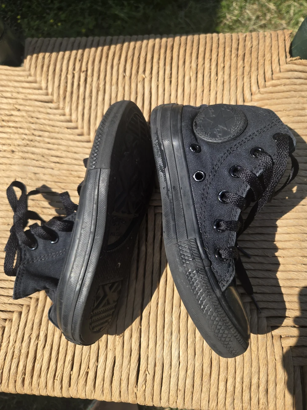 Converse Kids Black High-Top Canvas Sneakers